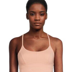 Avia Activewear Women's Keyhole Seamless Sports Bra - Oatmeal Space Dye - XXL